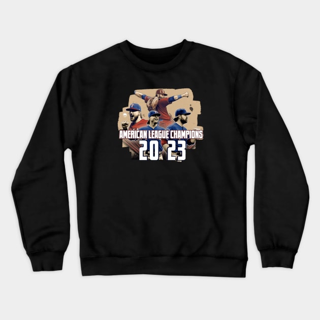 AMERICAN LEAGUE CHAMPIONS 20 23 Crewneck Sweatshirt by Pixy Official